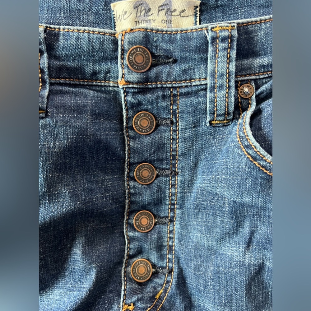 Free People High Rise Flare Jean - Size 31